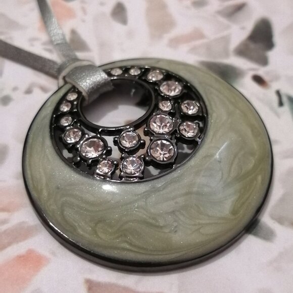 Lia Sophia "Silver Lining" Statement Necklace - Picture 1 of 7